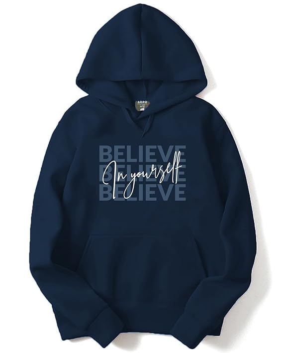 Cotton Men Hooded Sweatshirt ( Free Size)
